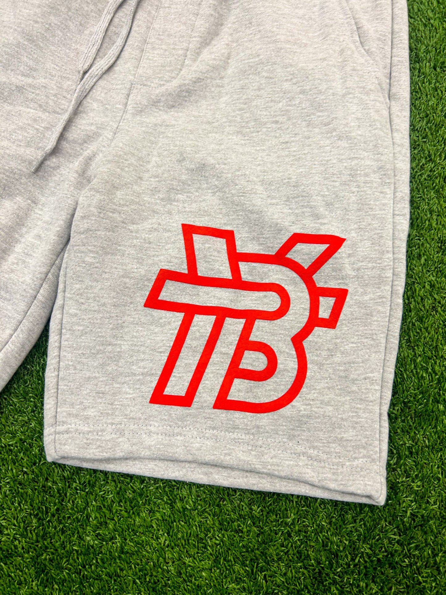 Grey Shorts Red BTY Logo