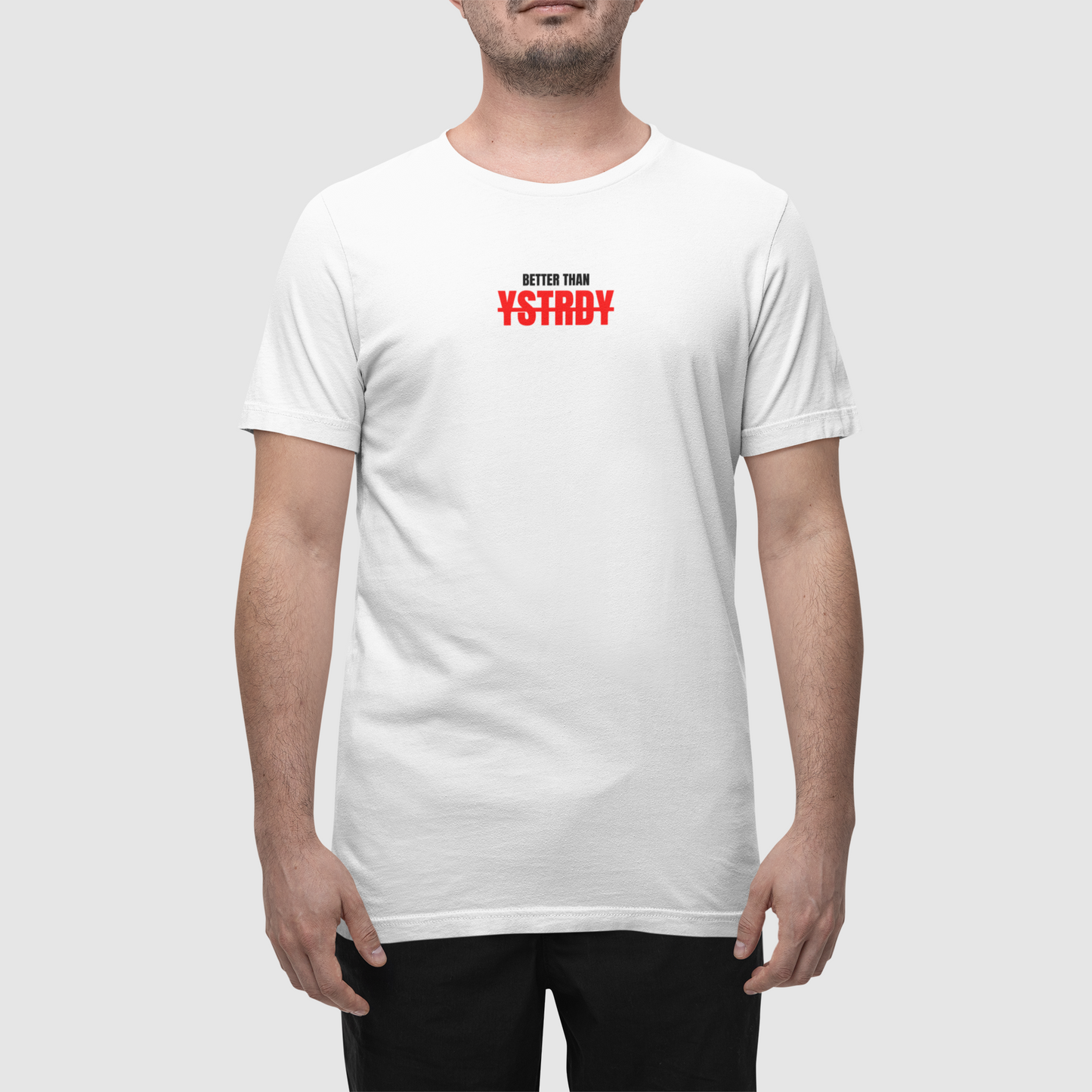 RED YSTRDY White T