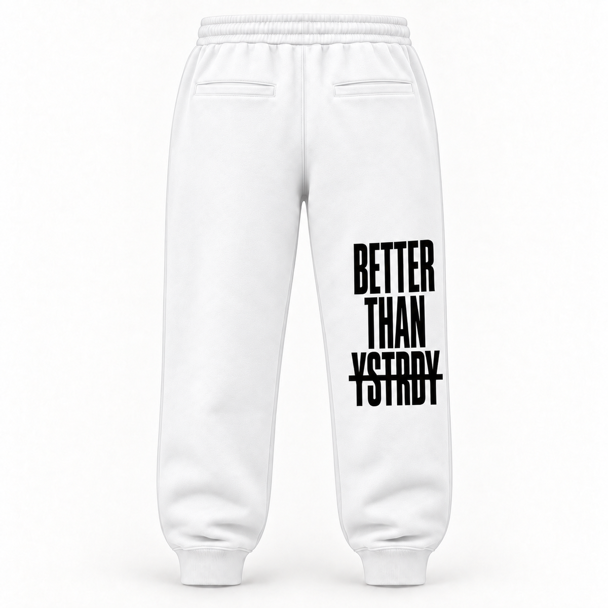 White BTY Sweatpants